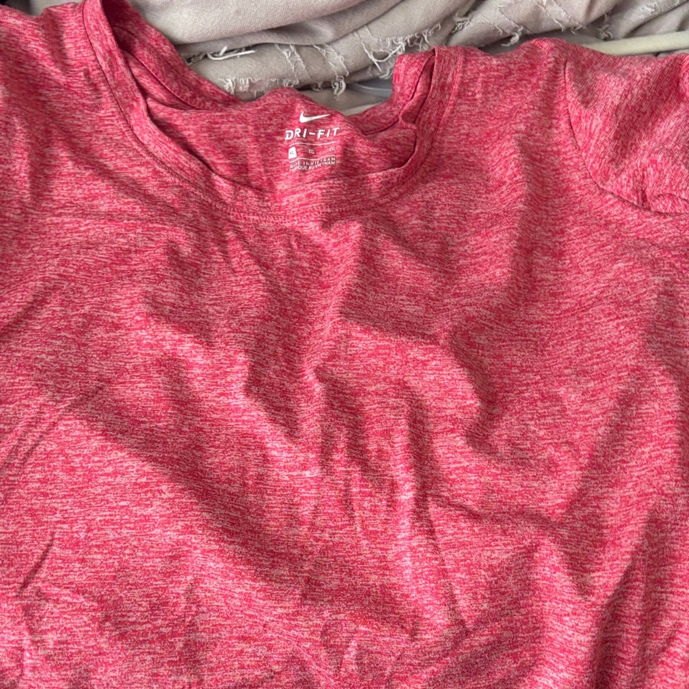 Nike Heathered Red Dri-FIT Tee